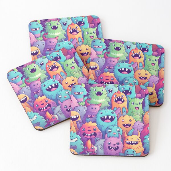 Item preview, Monsters Pack Pattern designed and sold by NicolasGlowArt.