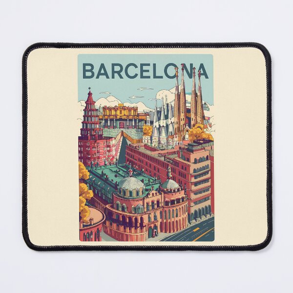 Item preview, Barcelona. Architecture designed and sold by Alluring Strokes Repository.