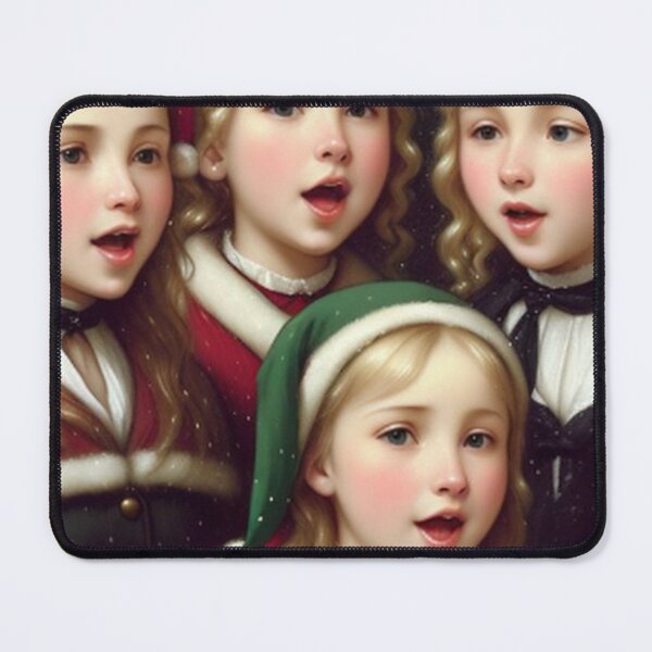 Item preview, Vintage Winter Christmas Young Carolers  designed and sold by TheDarkWardrobe.