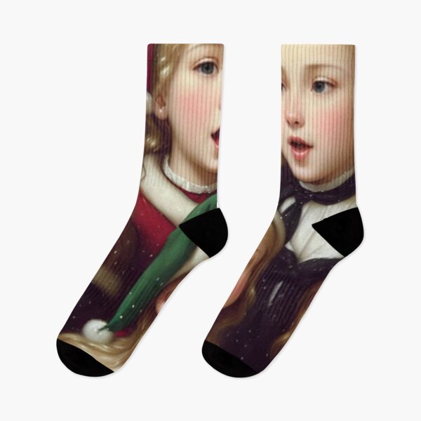 Item preview, Vintage Winter Christmas Young Carolers  designed and sold by TheDarkWardrobe.