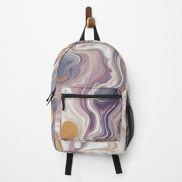 Item preview, Lilac and Gold swirl of marble print designed and sold by PrintsQuarter.