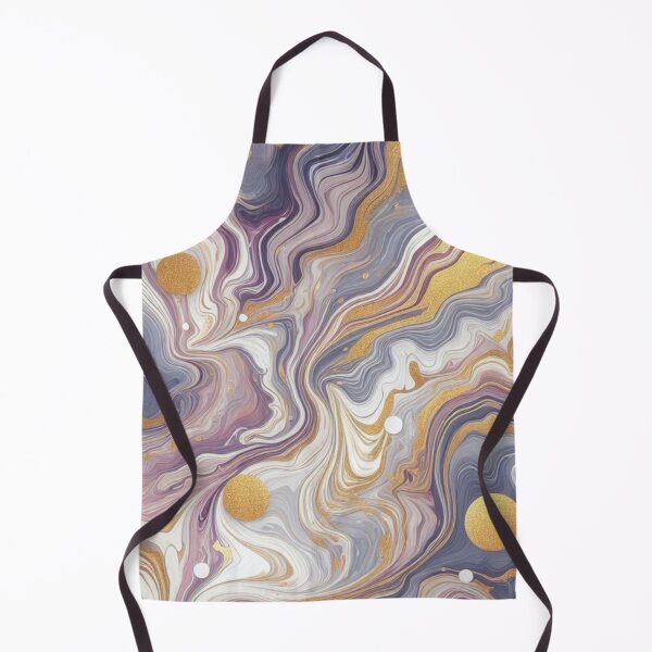 Item preview, Lilac and Gold swirl of marble print designed and sold by PrintsQuarter.