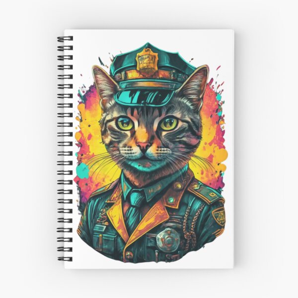 Item preview, police cat designed and sold by PatronesKawai.