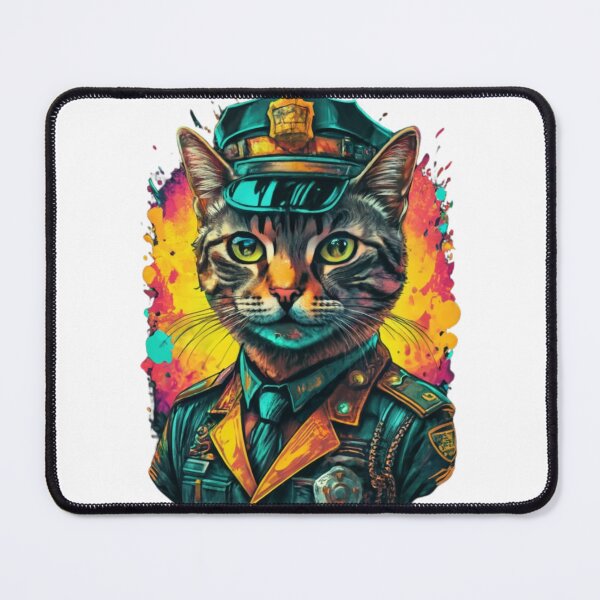 Item preview, police cat designed and sold by PatronesKawai.