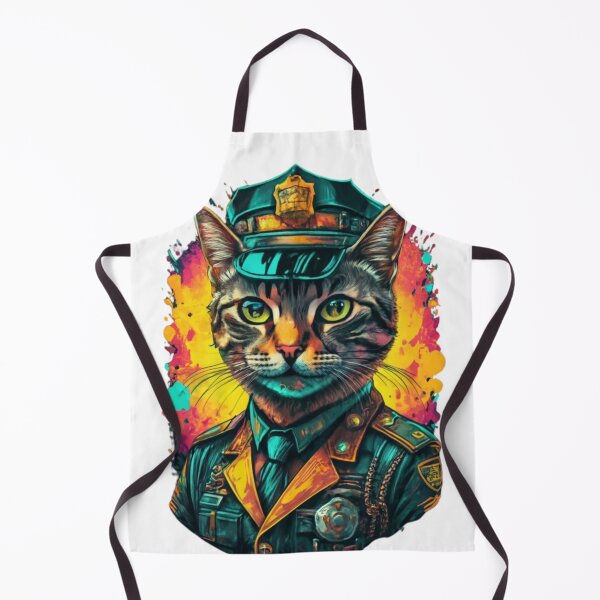Item preview, police cat designed and sold by PatronesKawai.
