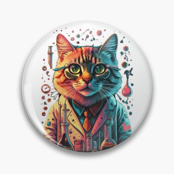 Item preview, scientific cat designed and sold by PatronesKawai.