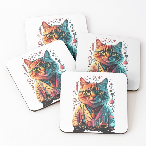 Item preview, scientific cat designed and sold by PatronesKawai.