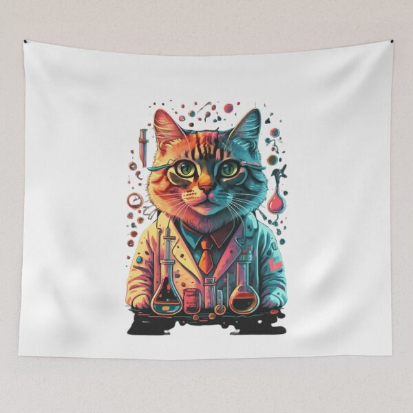 Item preview, scientific cat designed and sold by PatronesKawai.
