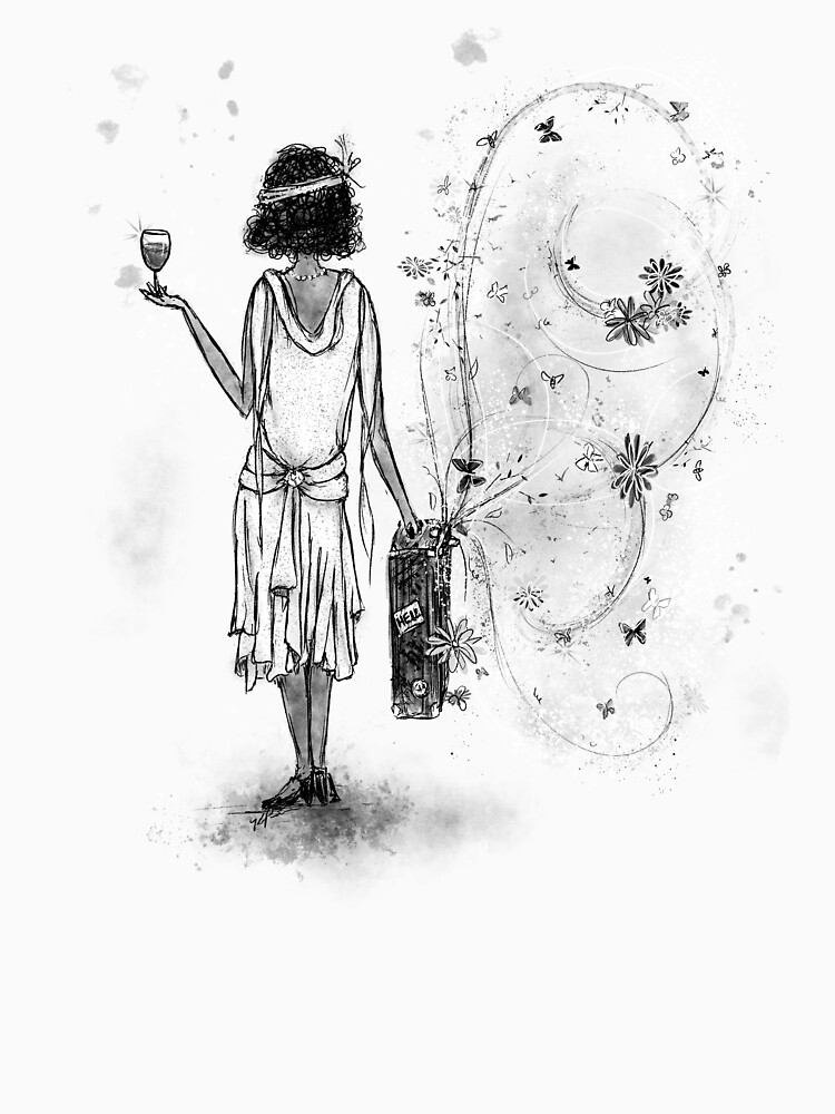 Thumbnail 7 of 7, Classic T-Shirt, Suitcase Full of Summertime designed and sold by ImagineMeraki.