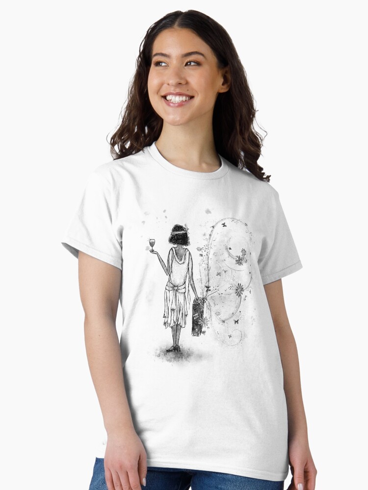 Thumbnail 2 of 7, Classic T-Shirt, Suitcase Full of Summertime designed and sold by ImagineMeraki.
