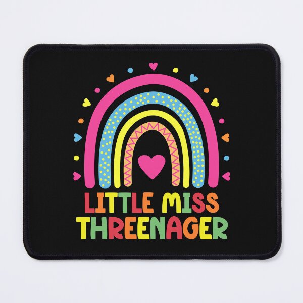 Item preview, Little Miss Threenager Rainbow 3rd Birthday Girl Cute 3 Years Old designed and sold by clothesy7.