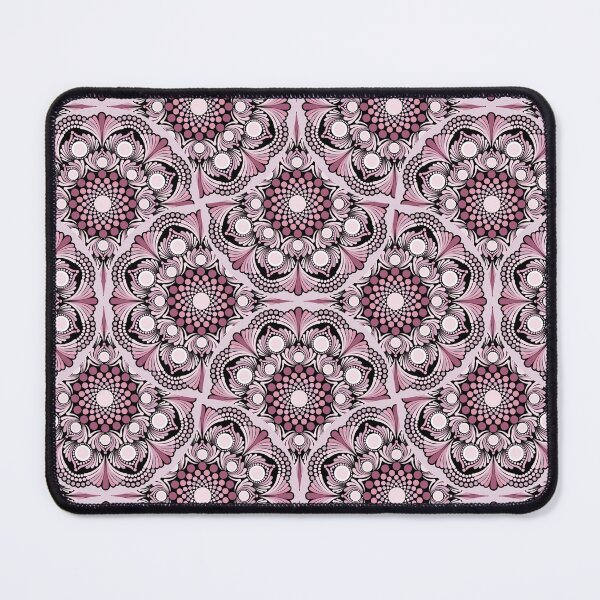 Item preview, Cherry Blossom Dusky Rose Dot Mandala Fans designed and sold by Triplicate Limited.