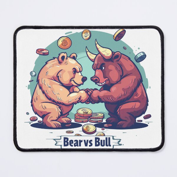 Item preview, Market Beasts Showdown: Bear vs Bull! designed and sold by Liseri.