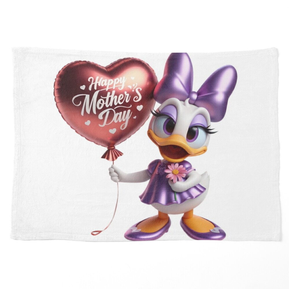 Happy Mothers Day Daisy Duck with Balloon