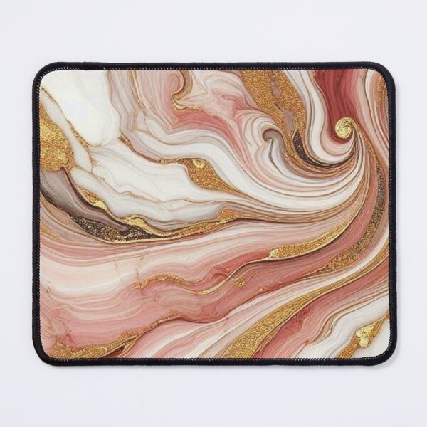 Item preview, Rose and Gold swirl of marble print designed and sold by PrintsQuarter.