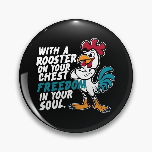 Item preview, Freedom Cockerel T-Shirt, Liberty Rooster Tee, Patriotic Chicken Shirt, Free Roaming Fowl Top designed and sold by mantra2023.