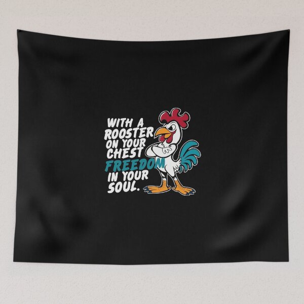 Item preview, Freedom Cockerel T-Shirt, Liberty Rooster Tee, Patriotic Chicken Shirt, Free Roaming Fowl Top designed and sold by mantra2023.