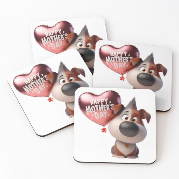 Item preview, Happy Mothers Day dog with Balloon designed and sold by Expressions-Sel.