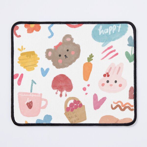Item preview, Cute summer bear colorful doodle designed and sold by ShopMaxiDesigns.