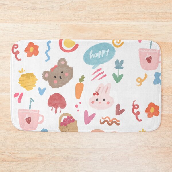 Item preview, Cute summer bear colorful doodle designed and sold by ShopMaxiDesigns.