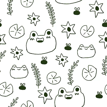 Artwork thumbnail, Frog repeat Pattern! by Allison Scianna