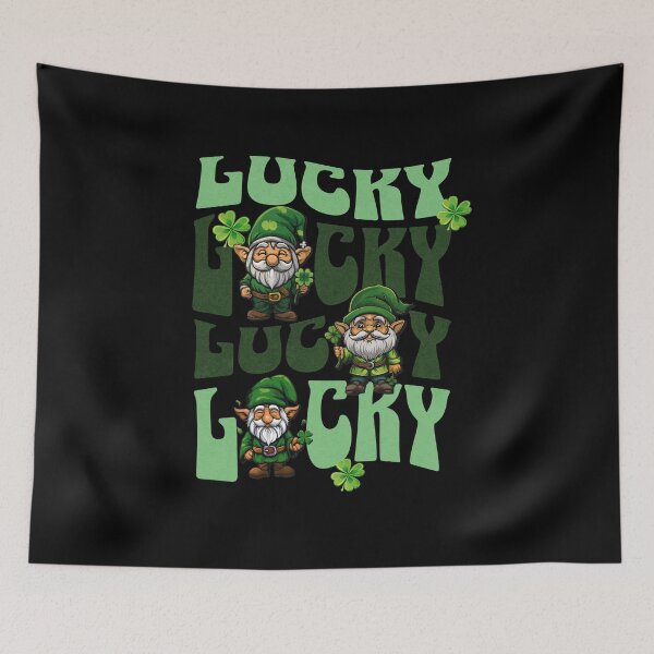 Artikelvorschau, St. Patricks Day Glückskleeblatt Irish GNOME 2 entworfen und verkauft von justyna-s28.