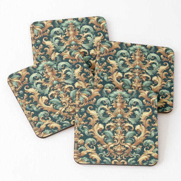 Item preview, Teal & Gold Baroque designed and sold by DesignsByPrnces.