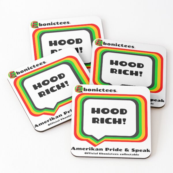 Item preview, HOOD RICH!  Ebonictees ebonic phrase. designed and sold by Ebonictees.