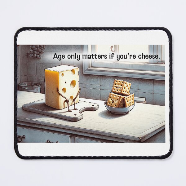 Item preview, Age only matters if you're cheese. designed and sold by FamouslyStupid.
