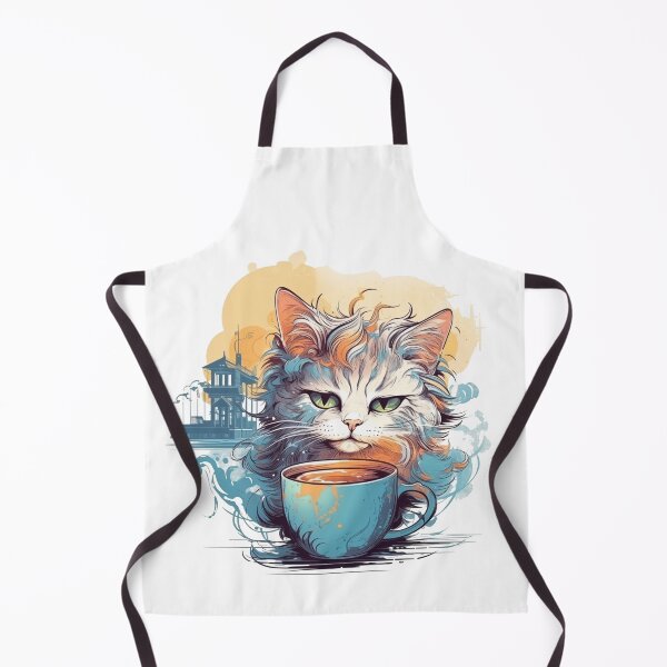 Item preview, Cat having its morning caffein designed and sold by slemfiskz.