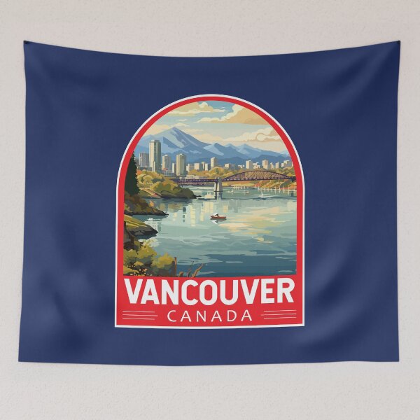 Item preview, Vancouver Canada Travel Art Emblem designed and sold by KrisSidDesigns.