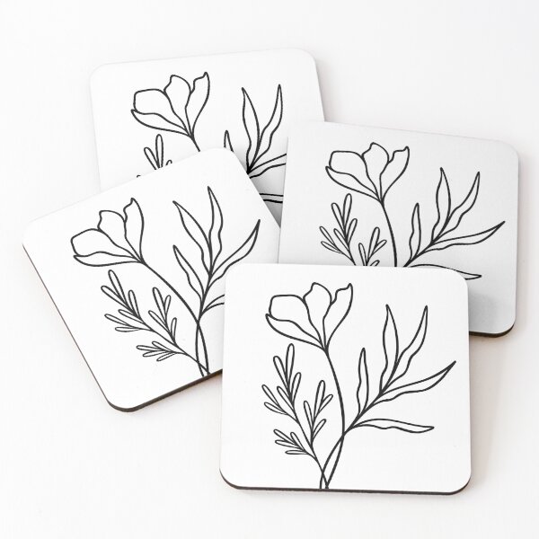 Item preview, Floral Leaf Bouquet | Wildflower Leafy Line Art designed and sold by RachelFCreative.
