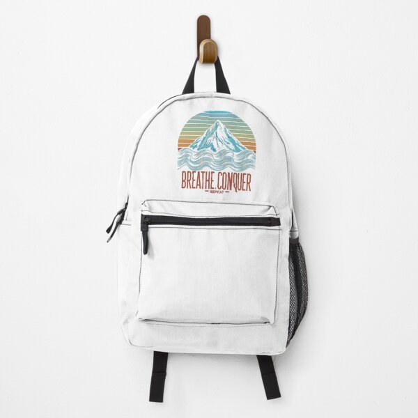 Item preview, Mountain Breathe: Tranquil Typography Design - Breathe, Conquer, Repeat designed and sold by HahaHandlesHub.