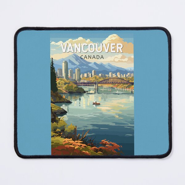 Item preview, Vancouver Canada Travel Art Vintage designed and sold by KrisSidDesigns.