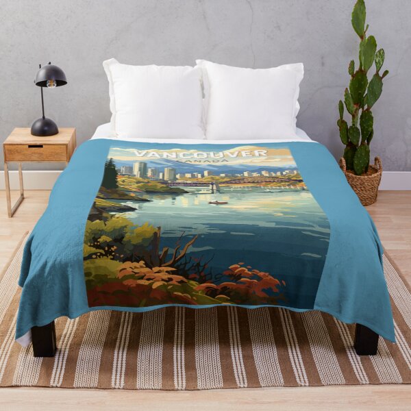 Item preview, Vancouver Canada Travel Art Vintage designed and sold by KrisSidDesigns.