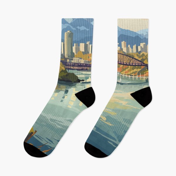 Item preview, Vancouver Canada Travel Art Vintage designed and sold by KrisSidDesigns.