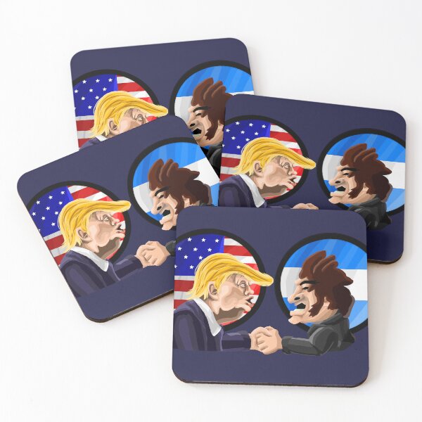 Item preview, Donald Trump x Javier Milei Argentina/USA FLAGS designed and sold by MechanicalART.