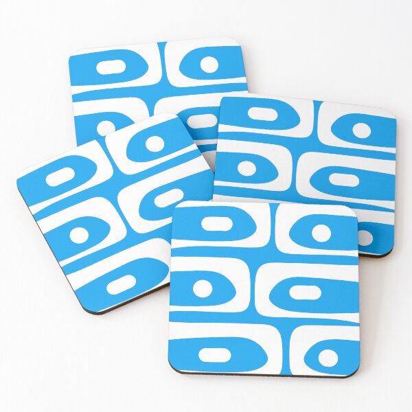 Item preview, Blue and White Mid Century Modern Piquet Minimalist Abstract Pattern designed and sold by kierkegaard.