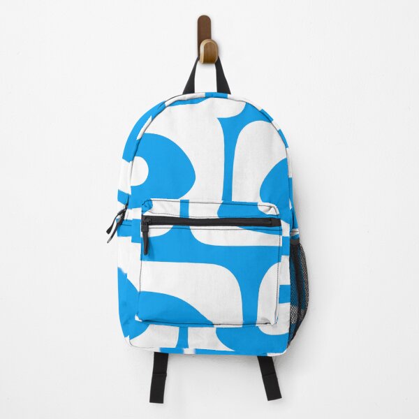 Item preview, Blue and White Mid Century Modern Piquet Minimalist Abstract Pattern designed and sold by kierkegaard.