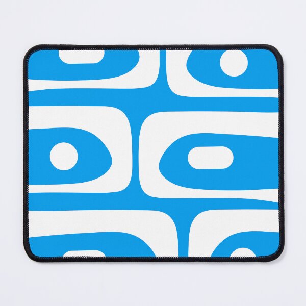 Item preview, Blue and White Mid Century Modern Piquet Minimalist Abstract Pattern designed and sold by kierkegaard.