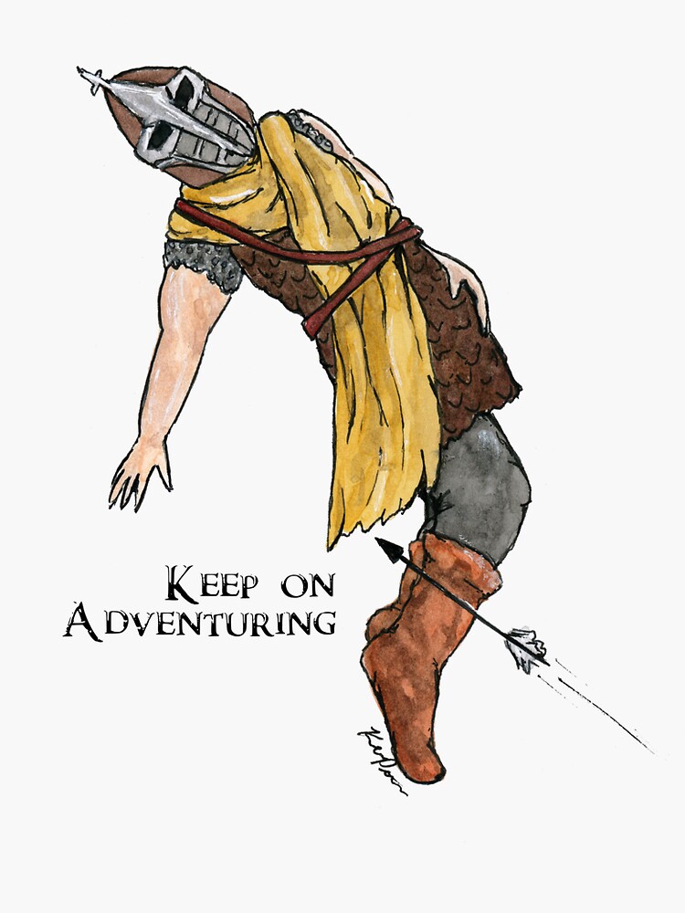 Thumbnail 3 of 3, Sticker, Keep On Adventuring designed and sold by ImagineMeraki.