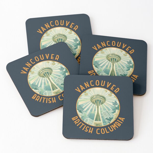 Item preview, Vancouver Canada Space Needle Retro Distressed Circle designed and sold by KrisSidDesigns.
