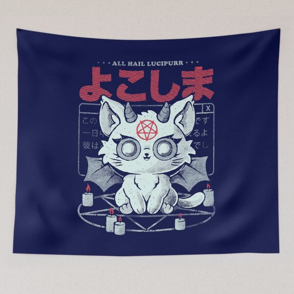 Item preview, All Hail Lucipurr - Cute Dark Funny Evil Cat Gift designed and sold by EduEly.