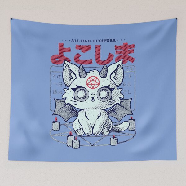 Item preview, All Hail Lucipurr - Cute Dark Funny Evil Cat Gift designed and sold by EduEly.