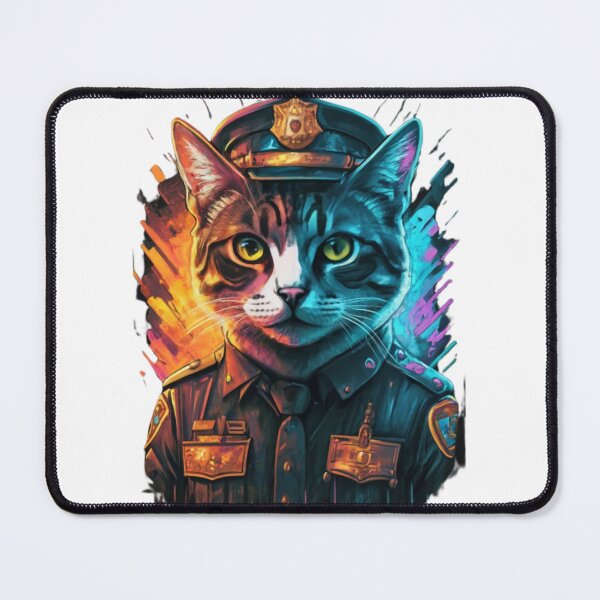 Item preview, police cat designed and sold by PatronesKawai.