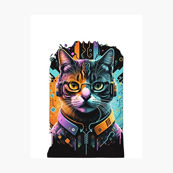 Artikelvorschau, Programmierer Katze entworfen und verkauft von PatronesKawai.