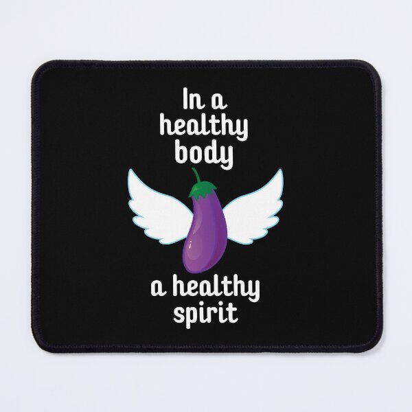 Item preview, Wholesome Eggplant Angel - In a Healthy Body, Healthy Spirit designed and sold by Weknes.