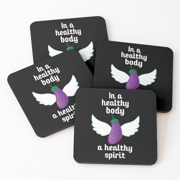 Item preview, Wholesome Eggplant Angel - In a Healthy Body, Healthy Spirit designed and sold by Weknes.