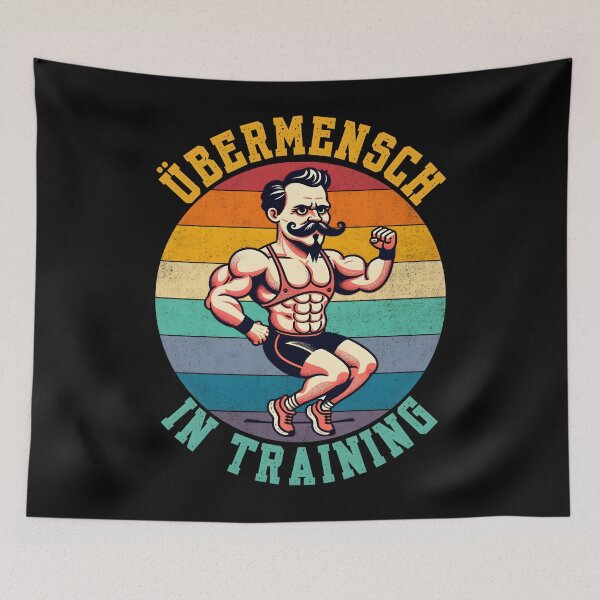 Item preview,  Übermensch in Training - Nietzsche Workout and personal growth Humor designed and sold by Unitepeople.