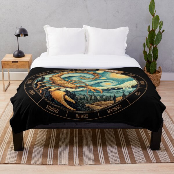 Item preview, ZODIACO Escorpio - ESCORPIO astrológico - ESCORPIO - Signo ZODIACAL - Estilo Van Gogh - 1 designed and sold by ArtProjectShop.